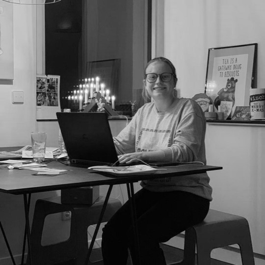 Wiebke programmiet die Website!